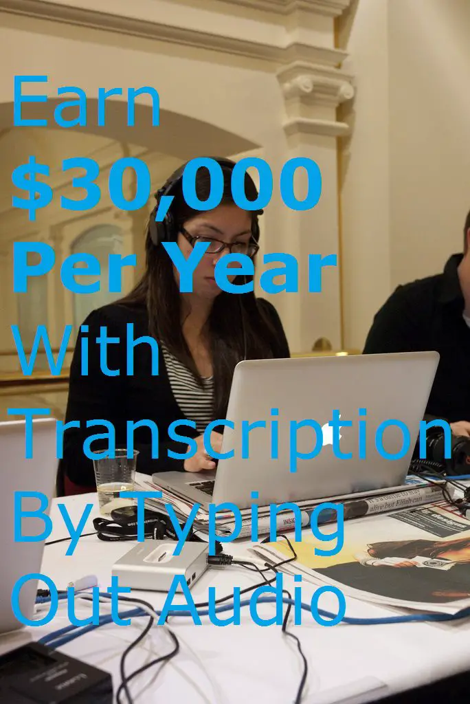 Earn $30,000 Per Year With Transcription By Typing Out Audio transcribing transcriber transcriptionist typist