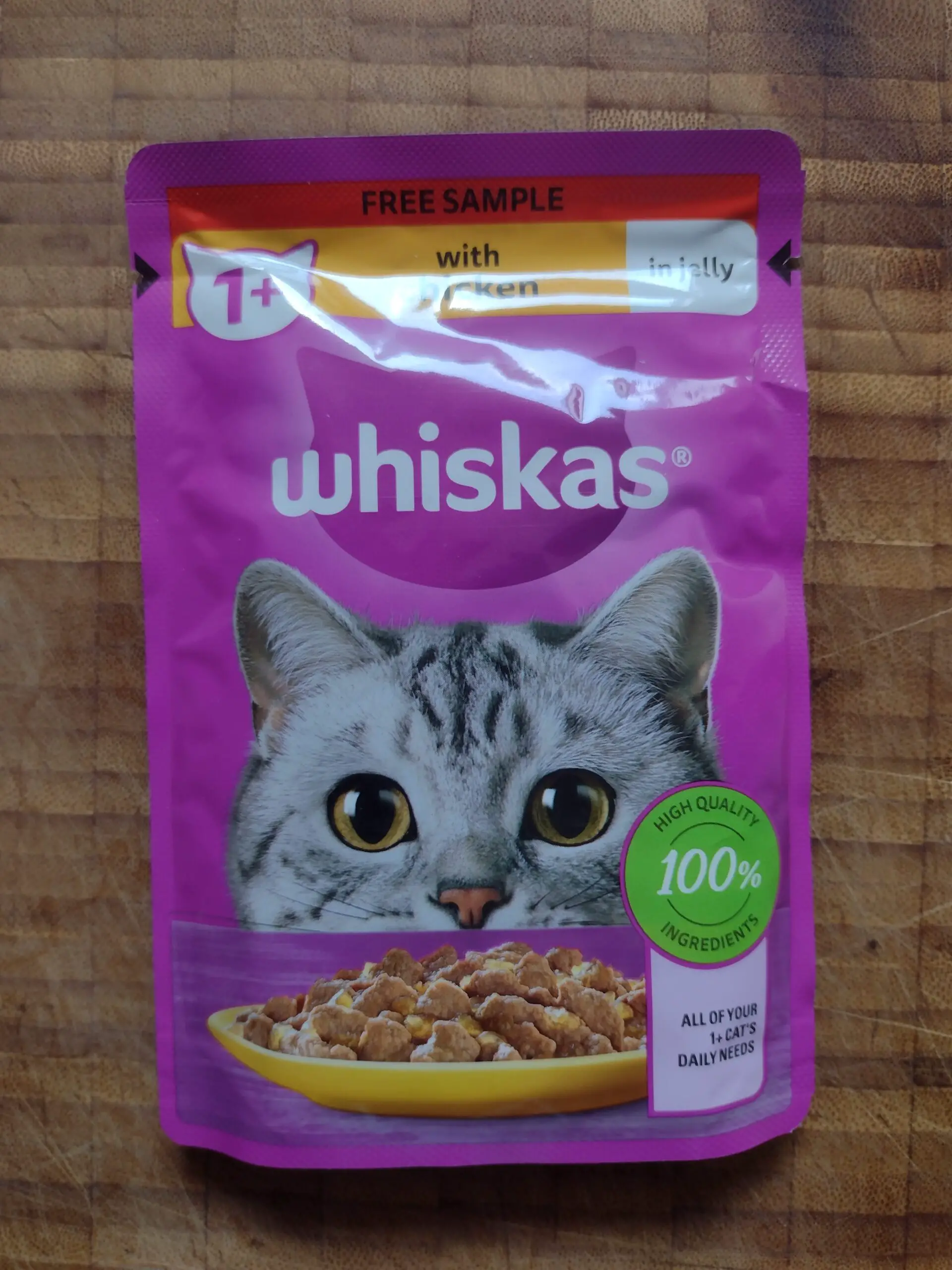 front Receiving & Reviewing my FREE Sample of Whiskas Cat Food save money deal offer discount promotion review flavour pouch sachet jelly post mail delivery freebies packaging cardboard box flyer hashtag size wet brand website